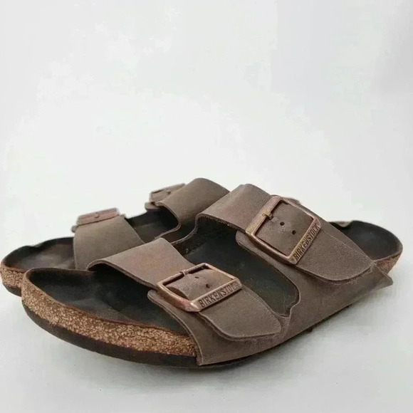 Birkenstock Mayari Birko-Flor Tobacco Brown Cognac Sandals - Picture 5 of 11